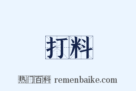 打料是什么意思的图片